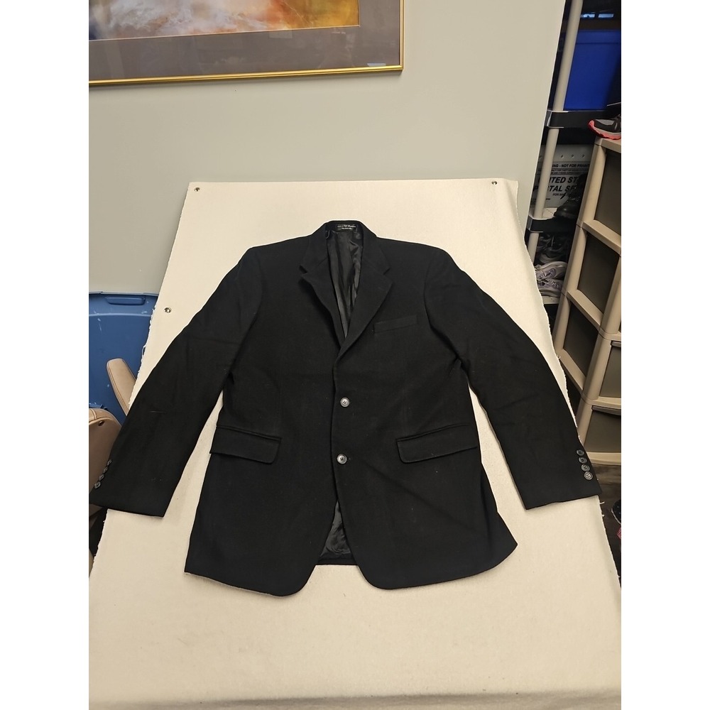 Chereskin  Black  Camel Hair Sportcoat Blazer Size 42L